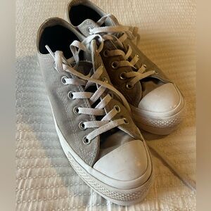 Women’s Grey Platform Converse